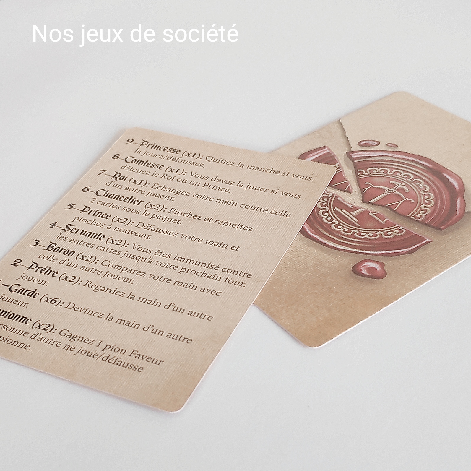 Love Letter: jeu de société