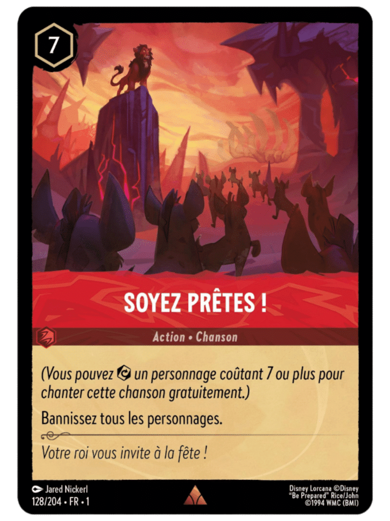 128 lorcana chapitre 1 carte rouge