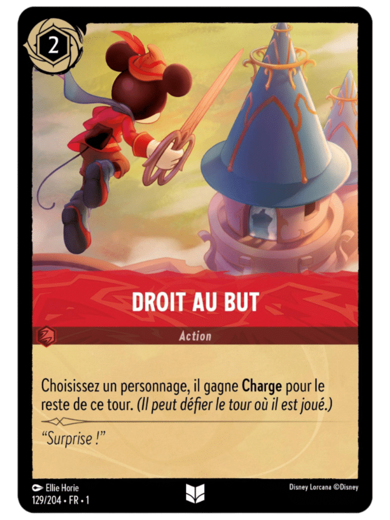 129 lorcana chapitre 1 carte rouge