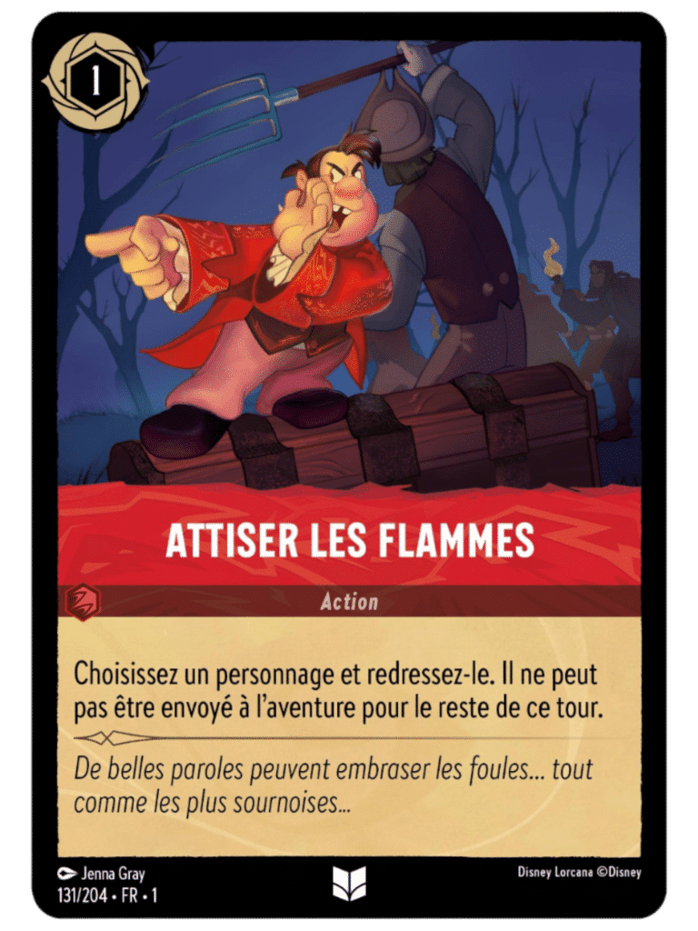 131 lorcana chapitre 1 carte rouge