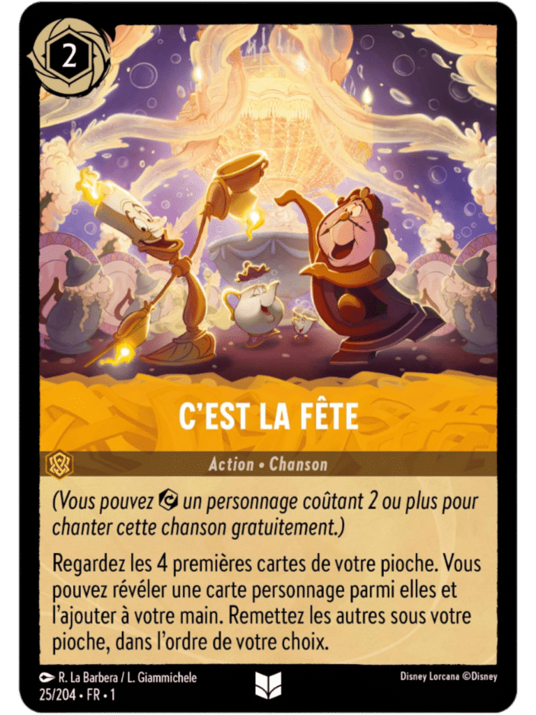 25 njds LORCANA chapitre 1 carte