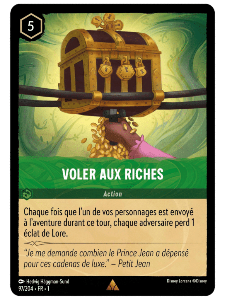 97 lorcana chapitre 1 carte verte