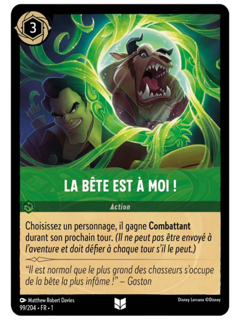 99 lorcana chapitre 1 carte verte